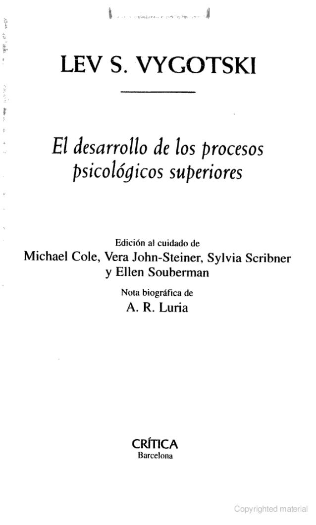 El Desarrollo De Los Procesos Psicologicos Superioresvygotsky Fails Math Math Equations