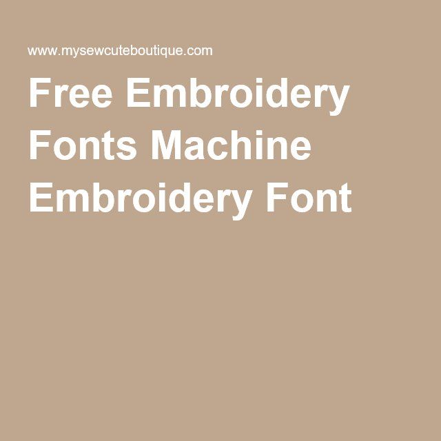 Free Font Machine Embroidery Designs Free Font Machine Embroidery Designs