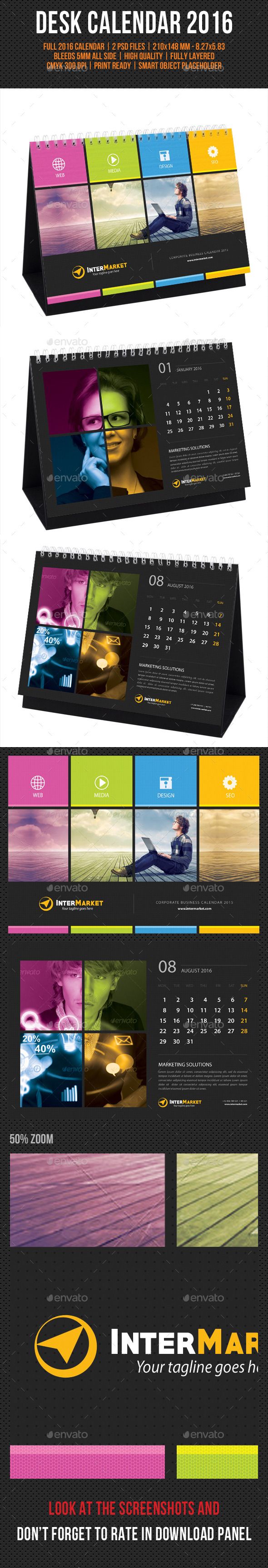 table calendars 2018