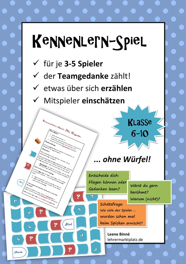 Spiele zum kennenlernen unterricht