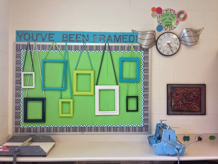 Art Room Design Ideas Part - 21: Mrspicassou0027s Art Room: Art Room Redoux-Youu0027ve Been Framed. Guest Pinner Idea Selected By Bulletin Board Queen.