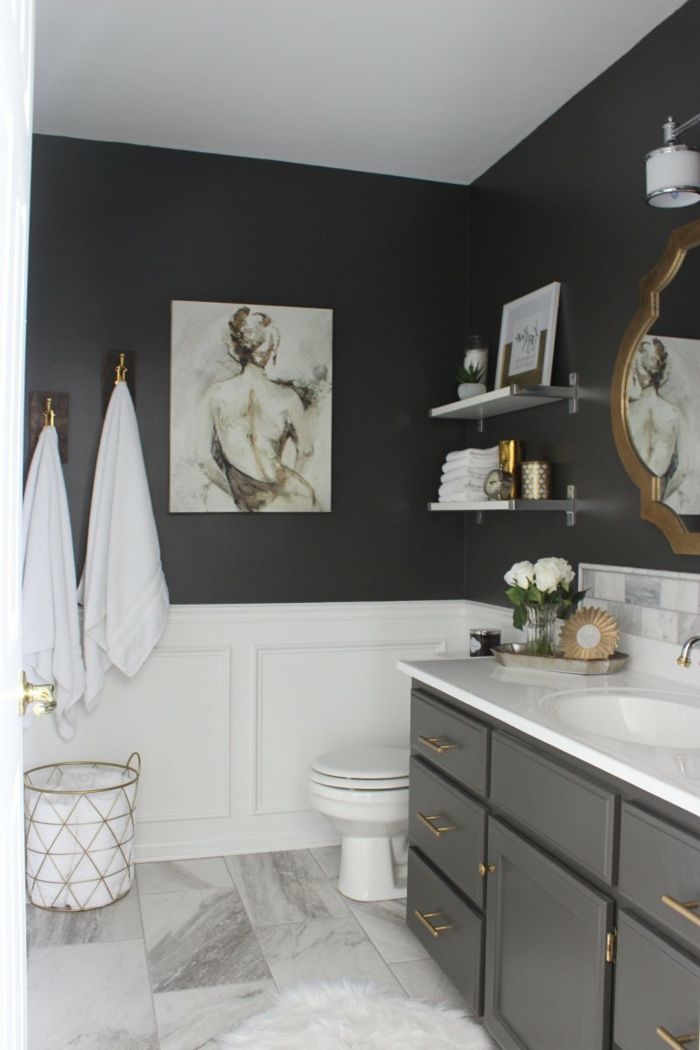 ▷ 1001 + Ideas de cuadros para baños modernos con estilo  Restroom decor,  Small bathroom remodel designs, Bathroom remodel designs