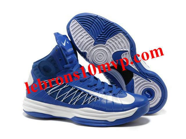 Wholesale Cheap Nike Lunar Hyperdunk 2013 Game Royal White Men\u0027s Basketball Shoes For Sale