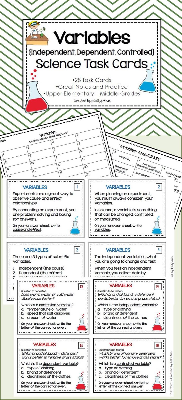 worksheet Science Variables Worksheet Middle School 22 best school scientific method labs images on pinterest science variables task cards review high biologymiddle scienceteaching