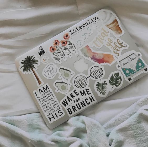 Literally Sticker by MadEDesigns | Laptop case stickers, Case stickers, Mac stickers