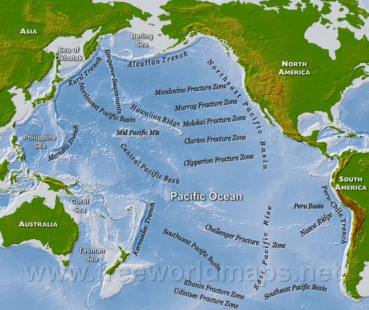 Geography And Map Of The Pacific Ocean 235de9976e00c285cb1f5498218f8c51