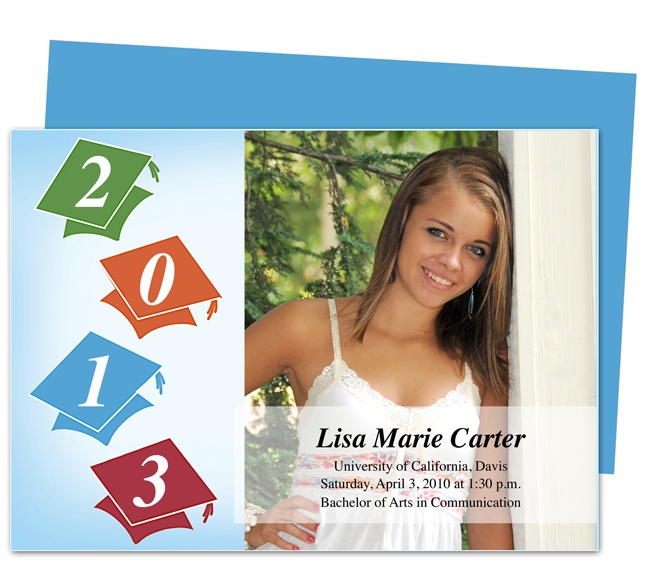 Customize 74+ Graduation Card templates online - Canva Graduation cap template