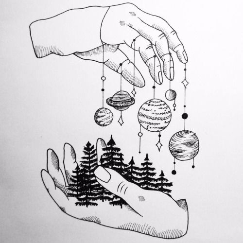 image result for planets drawings tumblr