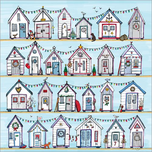 Beach Huts Advent Calendar full of Christmas sparkle! Beach hut Beach Huts Advent Calendar full of Christmas sparkle! Beach hut