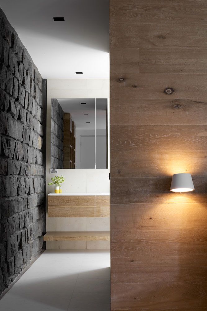 feature wall lighting. rich wall materials in master bath with a pocket door robson rak architects u2013 dale feature lighting