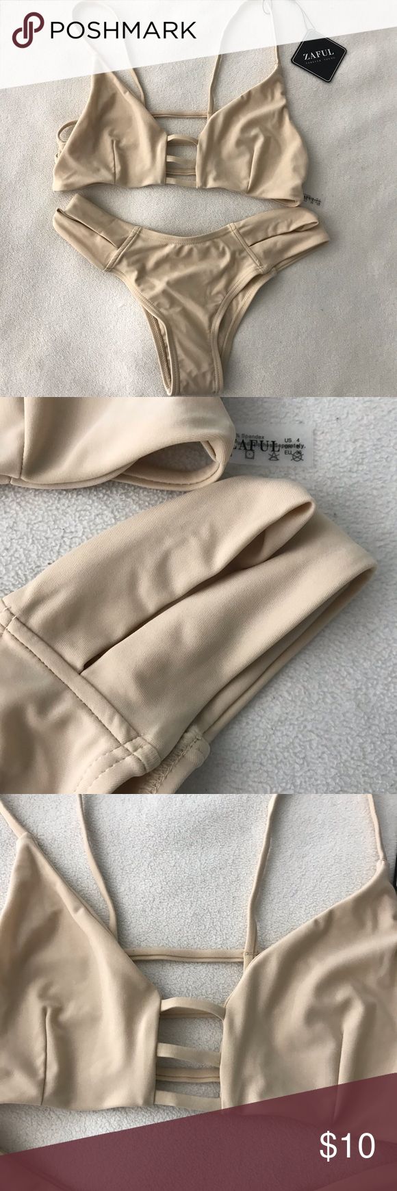 BRAND NEW - Nude Bikini New with tags, never worn. Super cute and soft material....