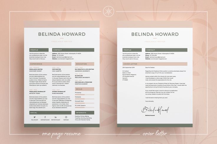 Resume/CV | Belinda by Keke Resume Boutique on @creativemarket Professional Resume Template | CV Template | Resume Advice | Cover Letter | Word (Mac or PC) | Instant Digital Download