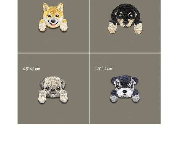 3 PICS Lovetly embroidered pet dog children clothes DIY decoration patch 3 PICS Lovetly embroidered pet dog children clothes DIY decoration patch