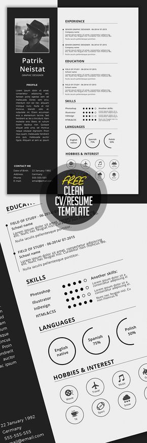 Best 25+ Resume template free ideas on Pinterest Resume - cool resume templates free Best 25+ Resume template free ideas on Pinterest Resume - cool resume templates free