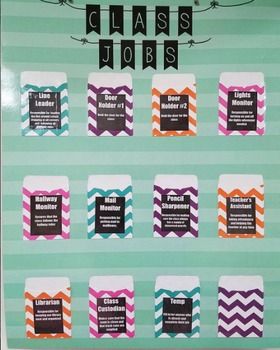 Here are the labels to help get you started on making your own Classroom Jobs Chart! All I did ...