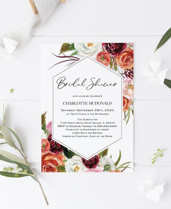 Boho Bridal Shower Invitation Template Wedding Boho Bridal Shower Invitation Template Wedding Printable Inst