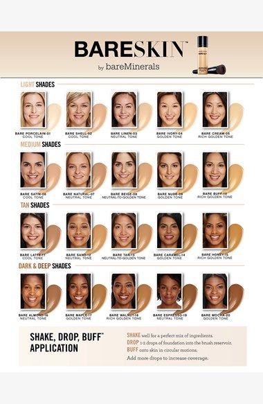 bareminerals 174 bareskin 174 pure brightening serum bare minerals liquid foundation color chart