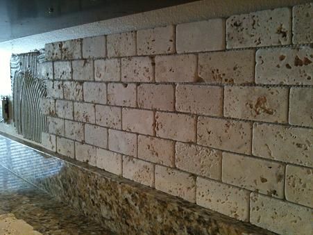 9 2x4 tumbled brick chiaro travertine backsplash travertine backsplashbacksplash ideaskitchen - Stone Backsplash Ideas For Kitchen 9 2x4 tumbled brick chiaro travertine backsplash travertine backsplashbacksplash ideaskitchen - Stone Backsplash Ideas For Kitchen