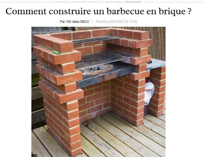Comment construire un barbecue en brique ? | Construire un Comment construire un barbecue en brique ? Marie Claire