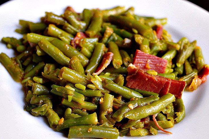 Judías Verdes Con Jamón En Thermomix Receta Receta Verduras Judias Verdes Thermomix Judias Verdes