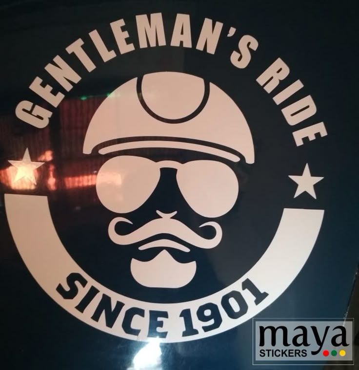 Gentleman's ride since 1901 Sticker for Royal Enfield Royal enfield stickers, Royal enfield