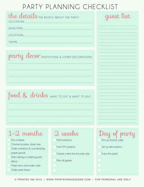 64 best Checklists images on Pinterest Birthdays, Fiesta party - birthday party guest list 64 best Checklists images on Pinterest Birthdays, Fiesta party - birthday party guest list