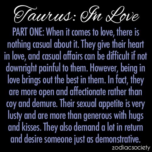 Taurus love life