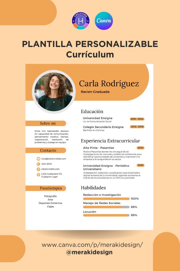 Curriculum Vitae CV Resumen Template Canva in 2024 Leadership skills Curriculum Vitae CV Resumen Template Canva in 2024 Leadership skills