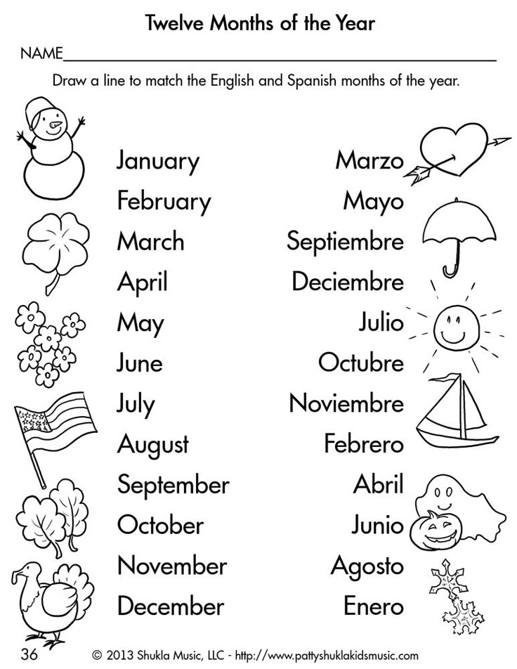 Spanish Children s Songs Spanish Worksheets Learning Spanish For Kids Spanish Kids