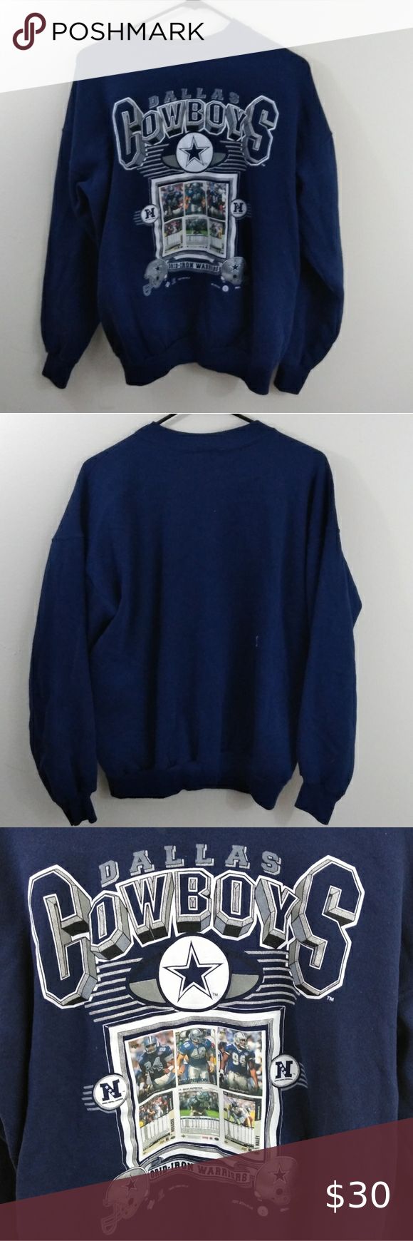 Men S L 90 S Vintage Dallas Cowboys Sweatshirt Dallas Cowboys Sweatshirt Sweatshirts Clothes Design