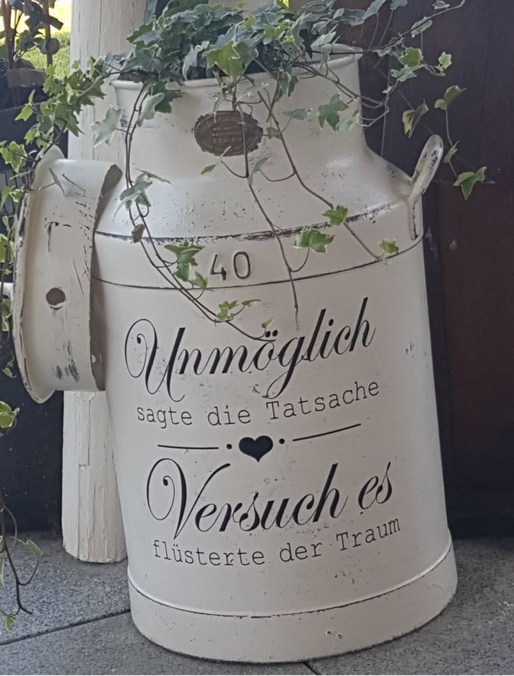 Shabby wasserf.Aufkleber Möbeltattoo weiß Stempel Koffer,Schrank,für Milchkan...