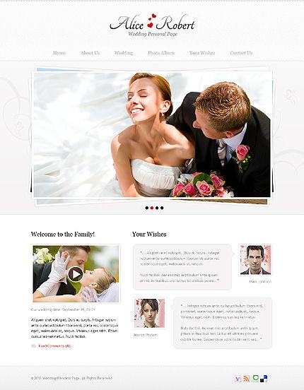 wedding web designs