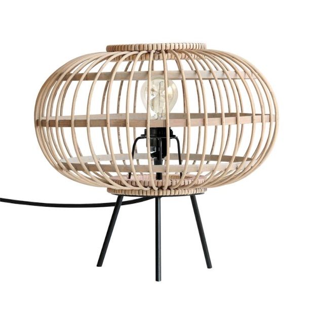 Hkliving Tafellamp Bamboe - Ø 34 cm - afbeelding 1 ...
