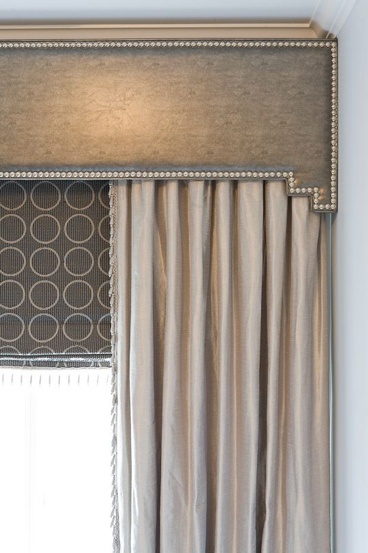 cornice window treatments leather love this nailhead trimmed cornice with gorgeous draperies and roman shade window treatment solutions at sheffield furniture interiors cornice window treatments leather love this nailhead trimmed cornice with gorgeous draperies and roman shade window treatment solutions at sheffield furniture interiors