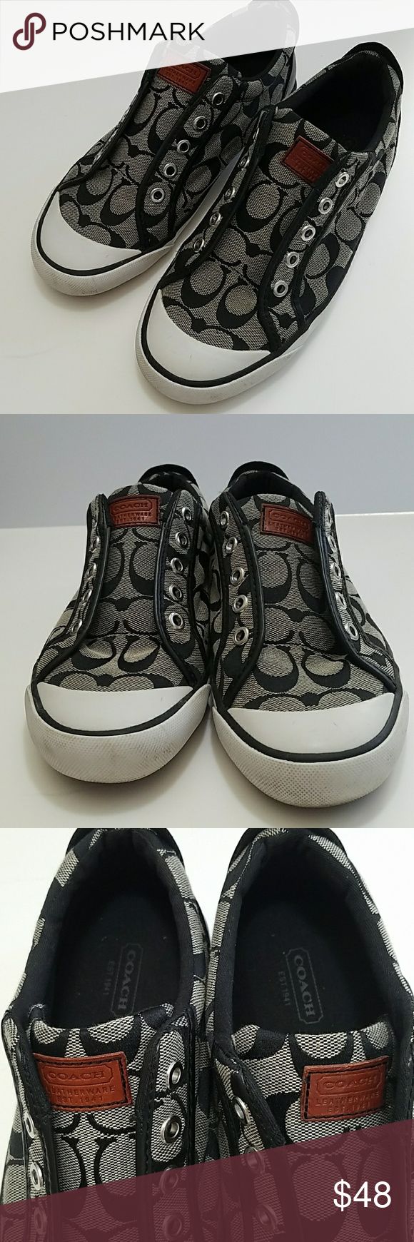 coach classic canvas barrett sneakers
