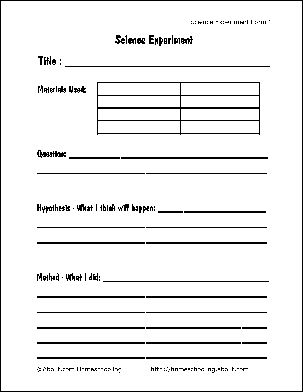 Free Printable Science Report Forms For Homeschoolers Free Printable Science Report Forms For Homeschoolers Stuff Experiments Projects Kids Clroom
