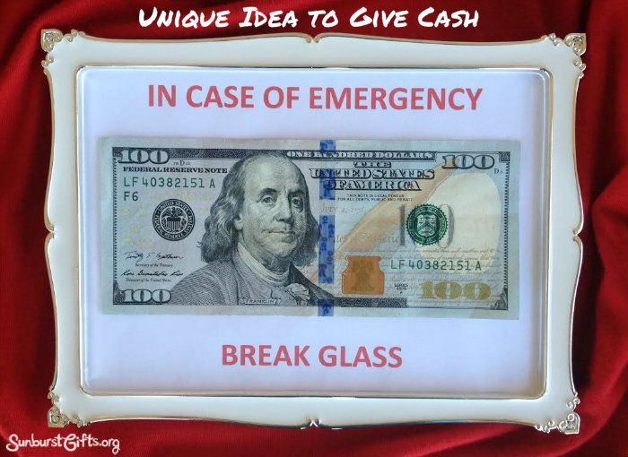 Break In Case Of Emergency Money Box In Case of Emergency Break Glass Money Gift - Creative Gift Idea
