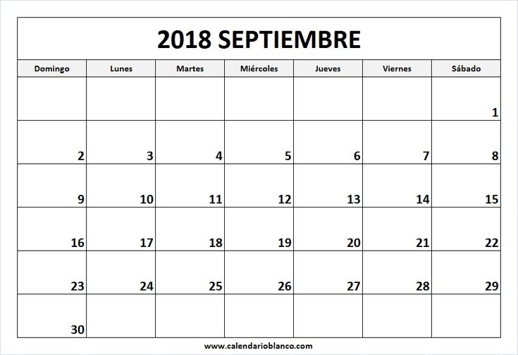 calendario de septiembre 2015