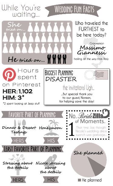 fun wedding programs
