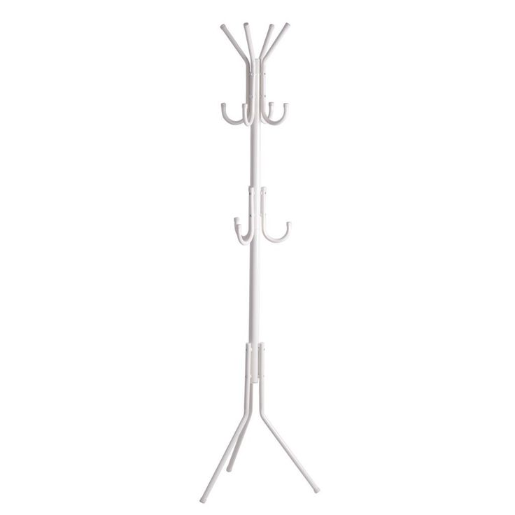 Langria 3 Tier 11 Hook Free Standing Coat And Hat Rack For Garage Foyer Office Closet White Entryway Ikea Hook Free Standing Coat And Hat Rack, Ikea White Metal Coat Stand