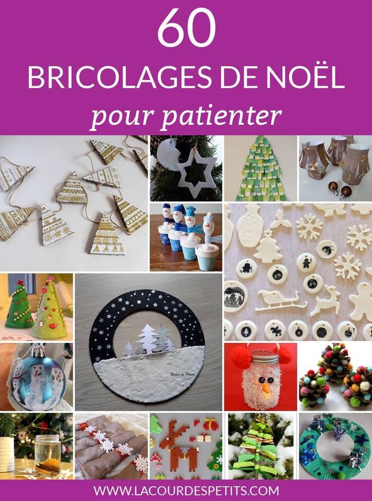 60 bricolages de Noël pour patienter