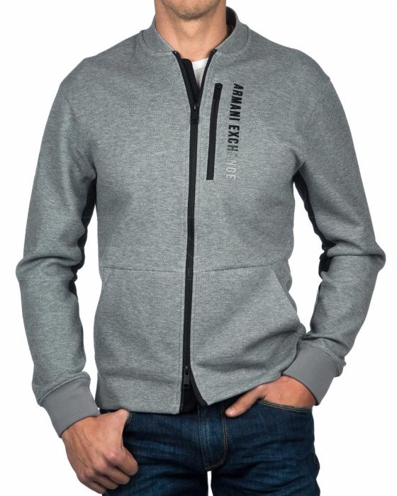 Cremallera Gris Chamarras Chaqueta Sudadera Exchange Armani TqxZzpwI