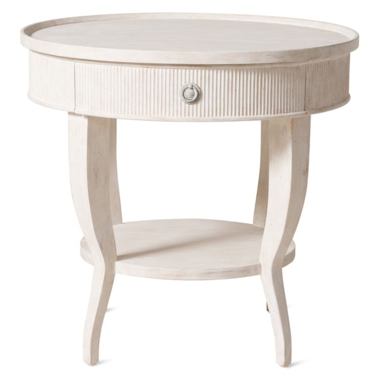 Pin On Master Bedrooms Decor Pin On Master Bedrooms Decor, Antique White Round Nightstand
