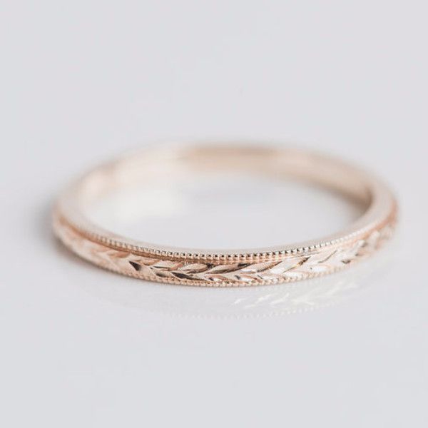 A textured stackable band with subtle details. Perfect with any stack, this engr… A textured stackable band with subtle details. Perfect with any stack, this engr…