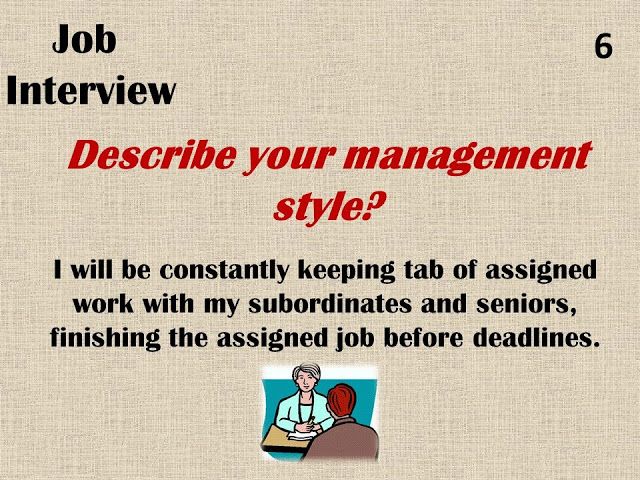 my management style