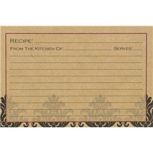 where can i buy recipe cards