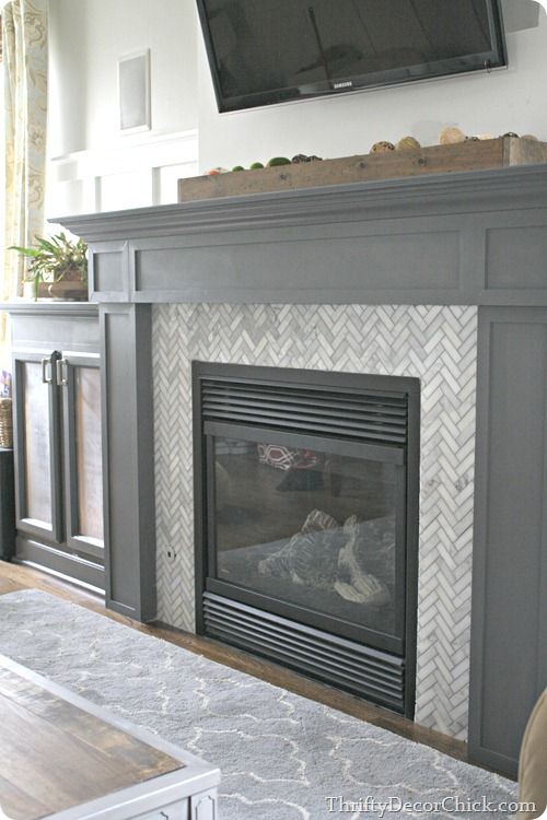 35 Best Fireplace Surround Ideas Images On Pinterest Mantles This Is A Great Tiling Tutorial Isn T The Marble Herringbone Design Amazing I Love Tile