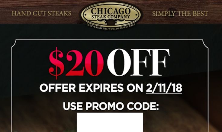 20 Off Valentines Day Discount Promo Code at Chicago Steak Company 20 Off Valentines Day Discount Promo Code at Chicago Steak Company