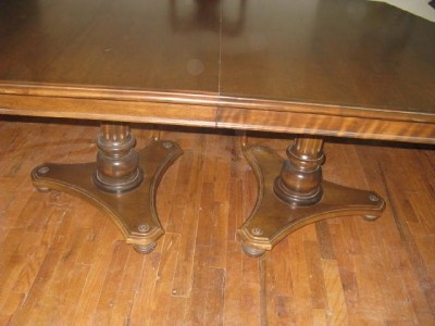 Classic Manor Double Pedestal Dining Table 15 6013 Maple With A Finish Ethan Allen Furniture Classic Manor Double Pedestal Dining, Ethan Allen Classic Manor Dining Table