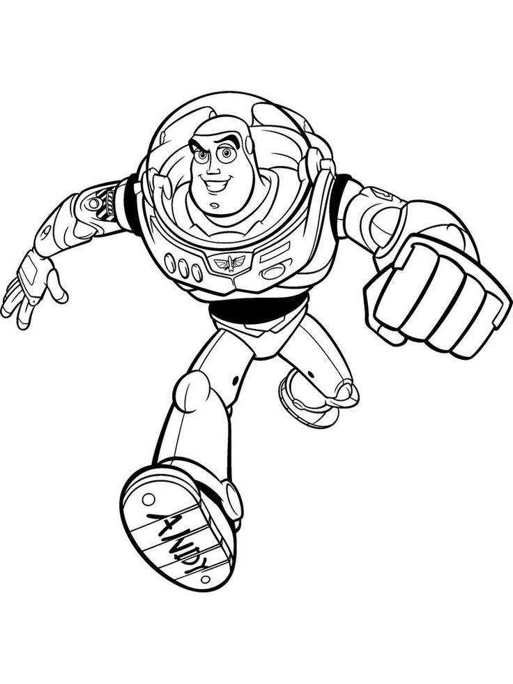 Buzz Lightyear Colouring Pages Buzz Lightyear is one of the characters